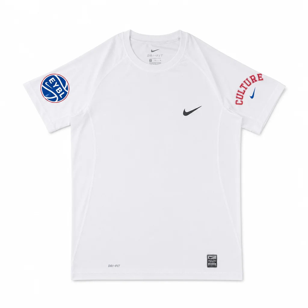 OPENRUN™ EYBL CULTURE COMPRESSION SHIRT WHITE