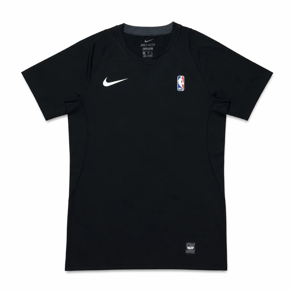 OPENRUN™ NBA PRO COMPRESSION SHIRT BLACK & WHITE