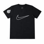 OPENRUN™ EYBL PEACH JAM COMPRESSION SHIRT BLACK & WHITE