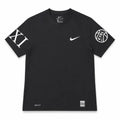 OPENRUN™ EYBL XI COMPRESSION SHIRT | BLACK & WHITE