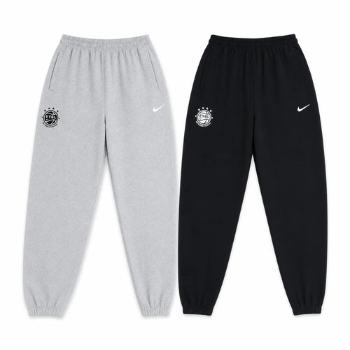 OPENRUN EYBL fleece basketball sweatpants in black and grey